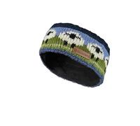 Pachamama Cache-oreilles en laine pour femme - Doublure en polaire - Tricoté à la main - Mouton mignon - Multicolore - Taille unique - Fait à