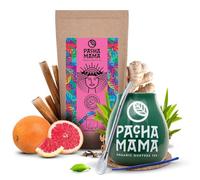 Pachamama Guayusa Thé Set D'accessoires 100g | Pachamama Heartwarming | Guayusa Bio de l'Equateur | Sœur du Thé Yerba Mate | Calebasse | Bombilla