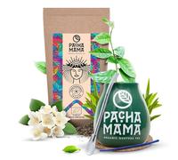 Pachamama Guayusa Thé Set D'accessoires 100g | Pachamama Jazmin 0,1kg | Guayusa Bio de l'Equateur | Sœur du Thé Yerba Mate | Calebasse | Bombilla
