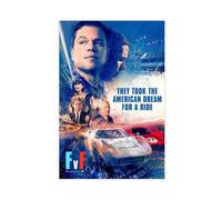 pachbzx Poster du film Ford V Ferrari sur toile pour décoration de chambre à coucher, bureau, chambre, cadeau (50 x 75 cm)