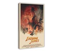 pachbzx Poster sur toile Indiana Jones Movie Poste - Décoration de chambre à coucher, bureau, chambre, cadeau 30 x 45 cm