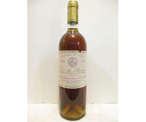 pacherenc cru du paradis réserve royale fût de chêne moelleux 1996 - sud-ouest