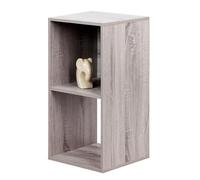 PACHIRA Bibliothèque avec 2 Compartiments, étagère cubique, en Bois pour Salon, indépendante, étagère, Bureau, étagère de Rangement Ouverte pour vêtements