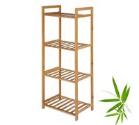 PACHIRA E-Commerce Étagère à Chaussures en Bambou Facile à Monter avec 4 Niveaux, 35 x 25 x 100 cm, idéale pour Salle de Bain, Cuisine, Salon, Chambre à Coucher, Balcon, Couleur Naturelle