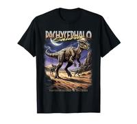 Pachycefalosaurus Vintage des années 90 Bootleg Dinosaure préhistorique T-Shirt