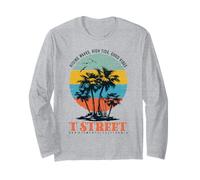Pacific Afterglow Santa Monica Californie Palm Sunset Manche Longue