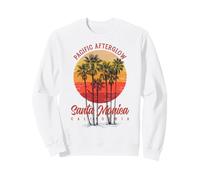 Pacific Afterglow Santa Monica Californie Palm Sunset Sweatshirt