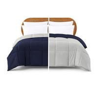 Pacific Coast Textiles Modern Threads Couette réversible en Duvet Alternatif (Eclipse/Argent, lit Simple)