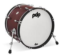 Pacific Drums Concept Classic - Grosse caisse, 20" x 14", finition Ox Blood, cercles en finition ébène