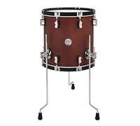 Pacific Drums Concept Classic - Tom basse, 14" x 14", finition Ox Blood, cercles en finition ébène