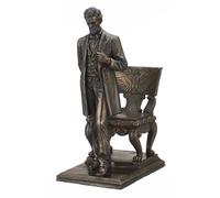 Pacific Giftware Abraham Lincoln Figurine Standing Near Chair with Eagle