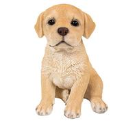 Pacific Giftware Adorable Seated Yellow Labrador Puppy Collectible Figurine Amazing Dog Likeness Hand Painted Resin 6.5 inch Figurine Great for Dog Lovers Tabletop Decor