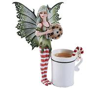 Pacific Giftware Amy Brown Chrismas Cup Fairy Dragon Fantasy Art Figurine Collectible 5.75 inch