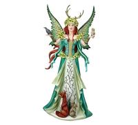 Pacific Giftware Amy Brown Figurine d'elfe Caretaker avec animaux de la forêt - 46 cm, figurine à collectionner, fée, ange, statue