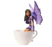 Pacific Giftware Amy Brown Figurine d'elfe dans une tasse « Tea Fairy » - Décoration fantaisie - Cadeau pour les fans de thé