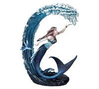 Pacific Giftware Anne Stokes Figurine de magicienne Élément Eau - Elemental Magic by Anne Stokes | Sirène Sorcière Figurine à collectionner Statue de sorcière