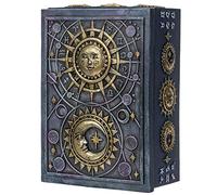 Pacific Giftware Boîte de tarot sculpturale avec motif astrologie soleil et lune - Pour bijoux, souvenirs, fengshui - Décoration d'intérieur - 13,3 cm de long