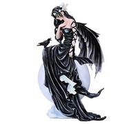 Pacific Giftware Dark Skies Raven Fey Figurine de collection de fée gothique Nene Thomas sous licence artistique 27,9 cm de haut