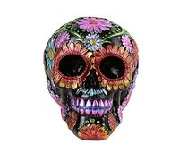 Pacific Giftware Day of The Dead Floral Skull Home Tabletop Decorative Resin Figurine