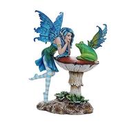 Pacific Giftware Enchanting Frog Gossip Fairy Collectible Decorative Statue 6.5H Amy Brown
