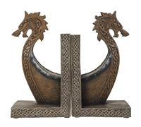 Pacific Giftware Ensemble serre-livres Viking Navire Drakkar Figurine décorative