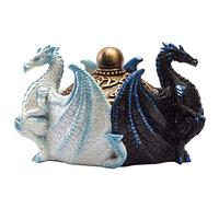 Pacific Giftware Fantasy Celtic Knotwork Dual Yin Yang Dragons Décoratif Boîte à bijoux Figurine 14 cm de long