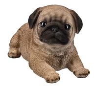 Pacific Giftware Figurine de carlin - Chiot couché | Figurine de chien mignonne