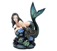 Pacific Giftware Figurine de sirène mystique Tatana avec tortue, 23 cm, statue décorative Nixe
