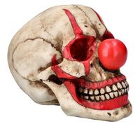 Pacific Giftware Figurine décorative en résine Motif crâne de clown Rouge