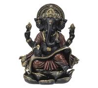 Pacific Giftware Figurine Ganesha noire écrit sur un rouleau sacré | Statue décorative