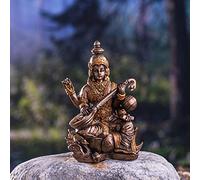 Pacific Giftware Figurine miniature en résine du dieu hindou Saraswati
