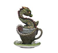 Pacific Giftware Fleur Dragon Vert dans la Tasse à thé