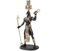 Pacific Giftware Ibis Head Thôt Statue égyptienne Ankh Tenant la Technologie Magic Bronze 30,5 cm