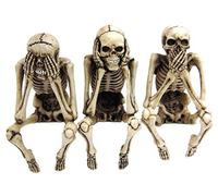 Pacific Giftware Lot de 3 tabourets squelettes, décoration Fantastique