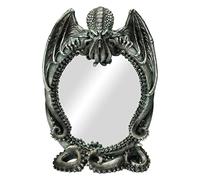 Pacific Giftware Miroir de table Cthulhu Figurine de pieuvre démon miroir gothique Fantasy