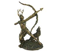 Pacific Giftware Moonlight Mysteries Bronze Greek Goddess of The Wilderness Artemis Statue