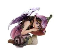 Pacific Giftware Petite Figurine fée avec Champignon et Escargot