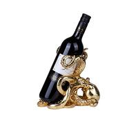 Pacific Giftware Porte-Bouteille en résine en Forme de Pieuvre dorée