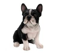 Pacific Giftware PT Statue de Bouledogue français Noir et Blanc en résine décorative pour la Maison