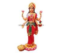 PTC BELLE STATUE LAKSHMI DIEU DE BEAUTÉ DÉVISION HINDU DE LA PROSPÉRITÉ DE LA BIENDE