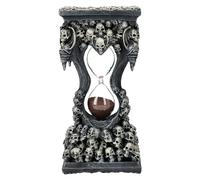 Pacific Giftware Sablier avec têtes de mort - Sands of Death - Sable rouge sang - 19 cm - Décoration gothique - Figurine fantaisie