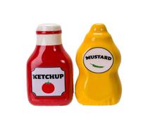 Pacific Giftware Salière et poivrière moutarde et ketchup