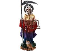 Pacific Giftware Statuette Religieuse Debout Santa Muerte Saint de la Sainte Mort 25,4 cm 7 pouvoirs (Arc-en-Ciel)