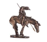 Pacific Giftware The End of Trail Figurine de Collection Guerrier Indien Finition Bronze 7,5 H