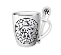 Pacific Giftware Witches Brew Hexy Witch Mug and Spoon by Alchemy England