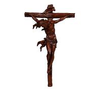 Pacific Giftware Wood Looking Finish Wall Crucifix Statue Home Decor