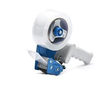 Pacific Mailer Pistolet dévidoir de ruban adhésif d'emballage 7,6 cm + ruban adhésif d'emballage 5,1 cm - Bleu