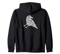 Pacific Northwest Native Art Style Formline Corbeau Corbeau Sweat à Capuche