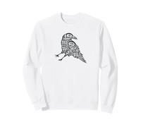 Pacific Northwest Native Art Style Formline Corbeau Corbeau Sweatshirt