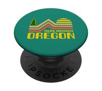 Pacific Northwest Oregon Vintage Retro 1970 Esthétique PopSockets PopGrip Adhésif